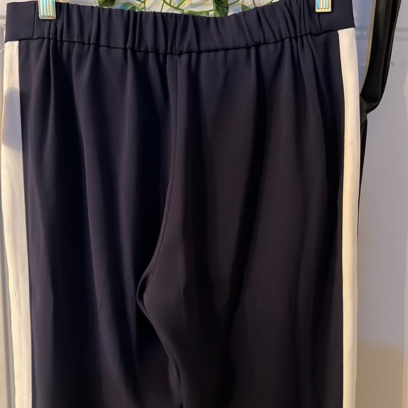 Aritzia Babaton Conan Pant Terado Navy Side Stripe Japanese Crepe Fabric… - Picture 2 of 15